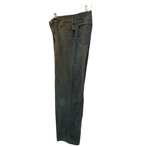 14M Lee Womens Original Jeans Black Mom Fit Denim Casual 5 Pockets Distressed - Picture 9 of 12